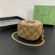 kitlife Gucci Beige Coin Purse With Strawberry - 3