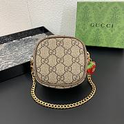 kitlife Gucci Brown Coin Purse With Strawberry - 6