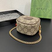 kitlife Gucci Brown Coin Purse With Strawberry - 2