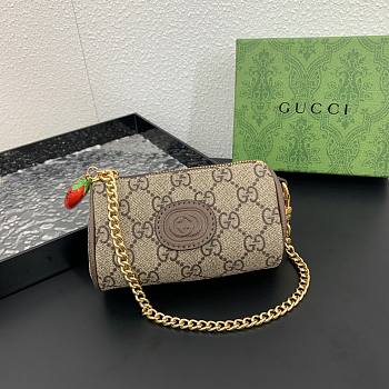 kitlife Gucci Brown Coin Purse With Strawberry 01