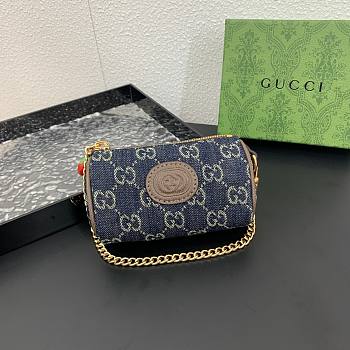 kitlife Gucci Blue Coin Purse With Strawberry 01