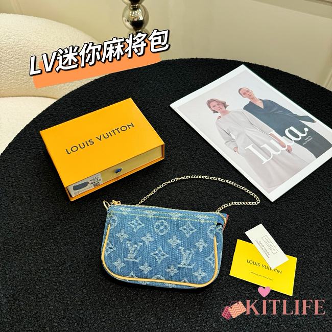 kitlife Lousi Vuitotn Blue Coin Purse 16×3×10 cm - 1