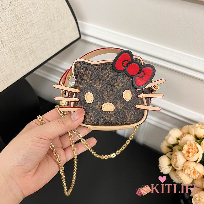 kitlife Louis Vuitton & Hello Kitty Purse brown - 10×8×4cm - 1