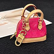 Louis Vuitton Key Holder Micro Alma Verni pink 6.5x9z4.5 cm - 4