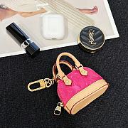 Louis Vuitton Key Holder Micro Alma Verni pink 6.5x9z4.5 cm - 2