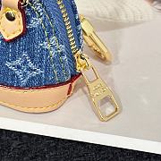 Louis Vuitton Key Holder Micro Alma Verni Denim 6.5x9z4.5 cm - 4