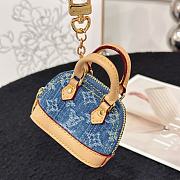 Louis Vuitton Key Holder Micro Alma Verni Denim 6.5x9z4.5 cm - 2