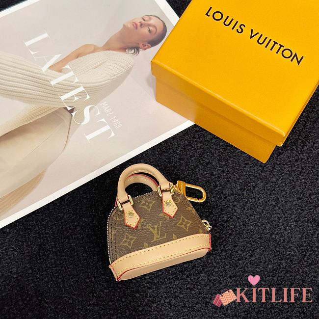 Louis Vuitton Key Holder Micro Alma Verni Brown 6.5x9z4.5 cm - 1