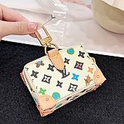 Louis Vuitton Key Holder Monograim Soff Trunk Pouch white  - 2