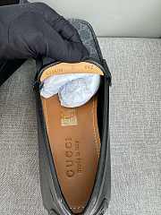 Kitlife Men's Gray Interlocking G GG Supreme Canvas & Leather Drive - 4