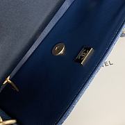 kitlife Chanel CLASSIC 11.12 HANDBAG Washed Denim & Gold-Tone Metal Blue - 25cm - 2