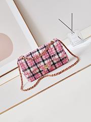 kitlife chanel classic mini tweeb pink bag - 25cm - 1