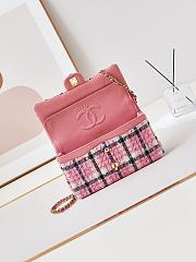 kitlife chanel classic mini tweeb pink bag - 25cm - 2