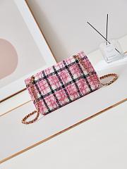 kitlife chanel classic mini tweeb pink bag - 25cm - 3