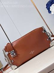 kitlife Louis Vuitton S-lock brown Slim Trunk bag - M25445 - 23 x 12 x 4 cm - 1