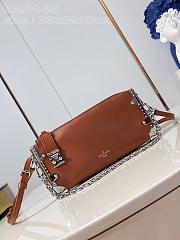 kitlife Louis Vuitton S-lock brown Slim Trunk bag - M25445 - 23 x 12 x 4 cm - 2