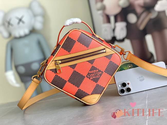 kitlife Louis Vuitton Chess Messenger Orange bag - 24x24x8CM - 1