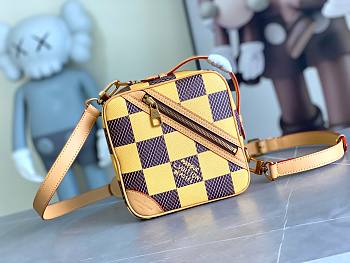 kitlife Louis Vuitton Chess Messenger yellow bag - 24x24x8CM