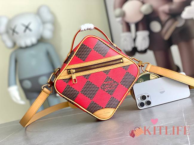kitlife Louis Vuitton Chess Messenger red bag - 24x24x8CM - 1