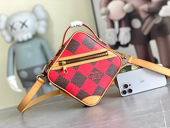 kitlife Louis Vuitton Chess Messenger red bag - 24x24x8CM