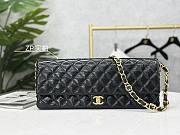 kitlife Chanel maxi cluth Shiny Lambskin & Gold-Tone Metal Black bag - 18 × 38 × 4 cm - 1