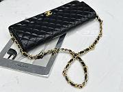 kitlife Chanel maxi cluth Shiny Lambskin & Gold-Tone Metal Black bag - 18 × 38 × 4 cm - 3