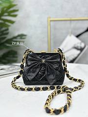 kitlife Chanel cluth black bag - 12 × 13 × 4 cm - 1