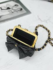kitlife Chanel cluth black bag - 12 × 13 × 4 cm - 6