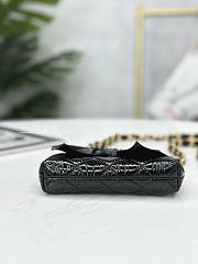 kitlife Chanel cluth black bag - 12 × 13 × 4 cm - 5