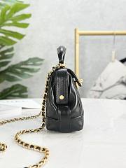 kitlife Chanel top handle black bag -12x18x7 cm - 5