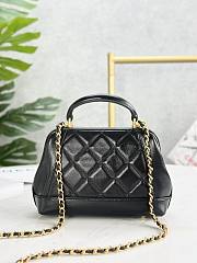 kitlife Chanel top handle black bag -12x18x7 cm - 3