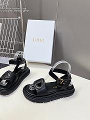 kitlife Dior D-Club Sandal White Calfskin black - 2