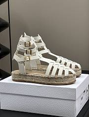 kitlife Dioriviera Dior Marine Sandal White Calfskin  - 1