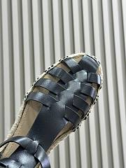 kitlife Dioriviera Dior Marine Sandal Black Calfskin - 3