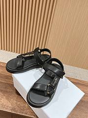 Dioriviera D-Wave Sandal Deep Black Technical Fabric - 6