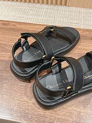 Dioriviera D-Wave Sandal Deep Black Technical Fabric - 5