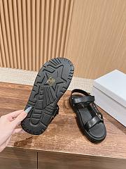 Dioriviera D-Wave Sandal Deep Black Technical Fabric - 4