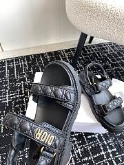 Dioract Platform Sandal Black Lambskin 5.5cm - 6