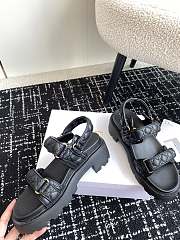 Dioract Platform Sandal Black Lambskin 5.5cm - 5