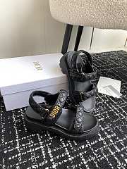 Dioract Platform Sandal Black Lambskin 5.5cm - 4