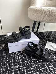 Dioract Platform Sandal Black Lambskin 5.5cm - 3