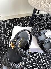 Dioract Platform Sandal Black Lambskin 5.5cm - 2
