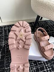 Dioract Platform Sandal Pink Lambskin 5.5cm - 4