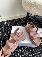 Dioract Platform Sandal Pink Lambskin 5.5cm - 3