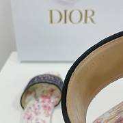kitlife Dior Dway Slide White Multicolor Cotton and Embroidered - 6