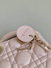 kitlife Dior mico lady pastel Pink bag - 12x11x5cm - 5