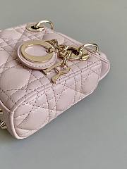 kitlife Dior mico lady pastel Pink bag - 12x11x5cm - 2