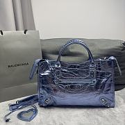 Kitlife Balenciaga Le City Large Bag in blue bag - 38x25x14 cm - 1