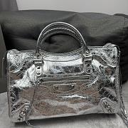 Kitlife Balenciaga Le City Large Bag in Silver bag - 38x25x14 cm - 6