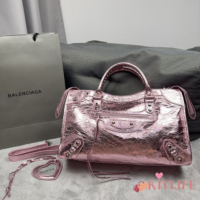 Kitlife Balenciaga Le City Large Bag in Pink bag - 38x25x14 cm - 1